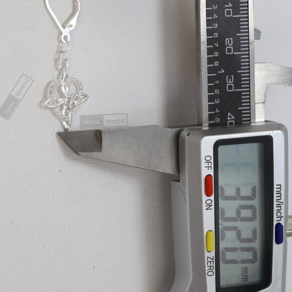 Mystic Knot & Heart Earrings in .925 Sterling Silver • Symbolic Feminine Design. - Picture 6 of 6